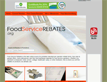 Tablet Screenshot of foodservicerebates.org